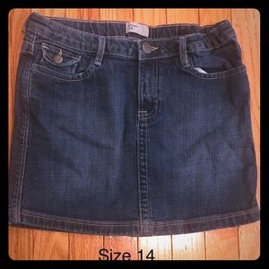 Girls jean skirt